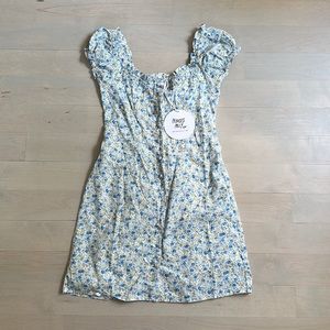 Princess Polly Donna Mini Dress Blue Floral